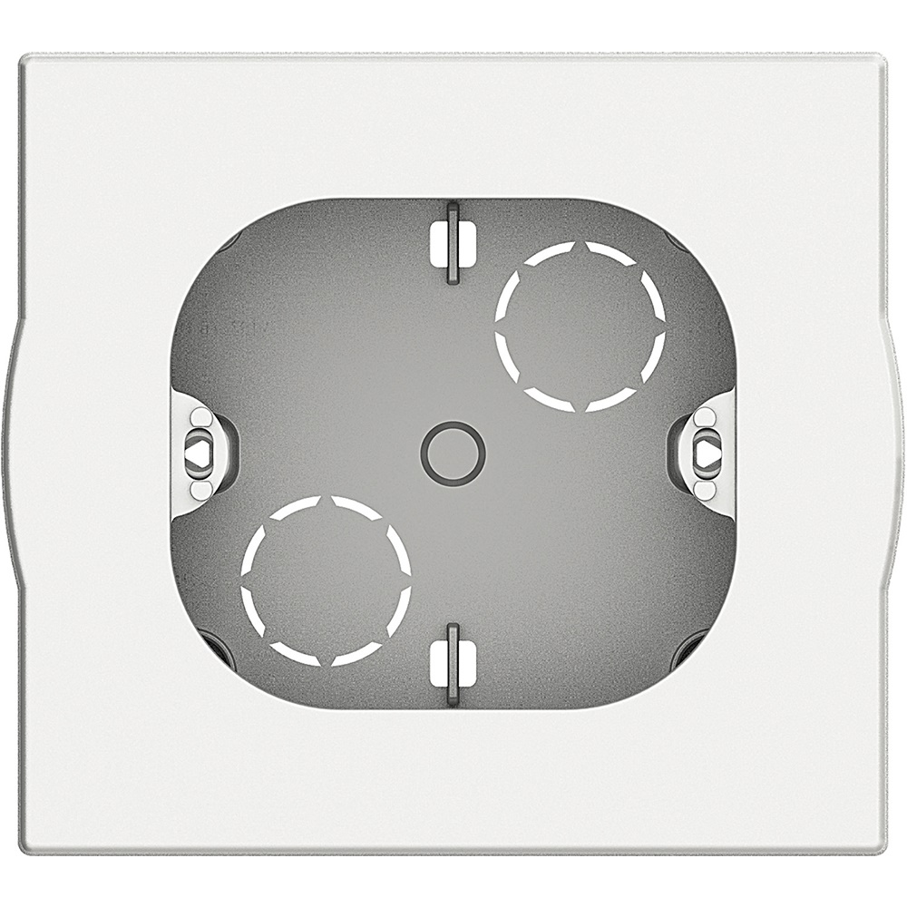Scatola superficiale universale 2 moduli bianca per installazioni elettriche a parete