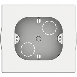 Scatola superficiale universale 2 moduli bianca per installazioni elettriche a parete