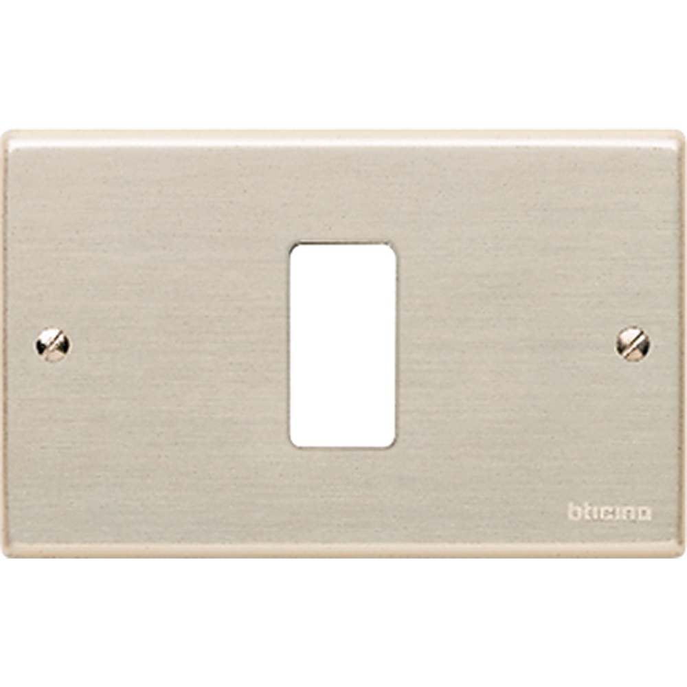 Placca Magic 1 modulo alluminio anodizzato incasso civile residenziale