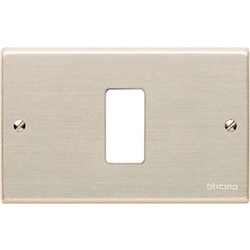 Placca Magic 1 modulo alluminio anodizzato incasso civile residenziale