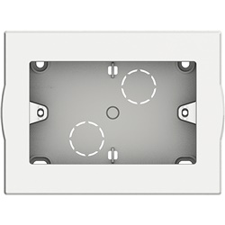 Scatola superficiale universale 3 posti resina per installazioni elettriche a parete