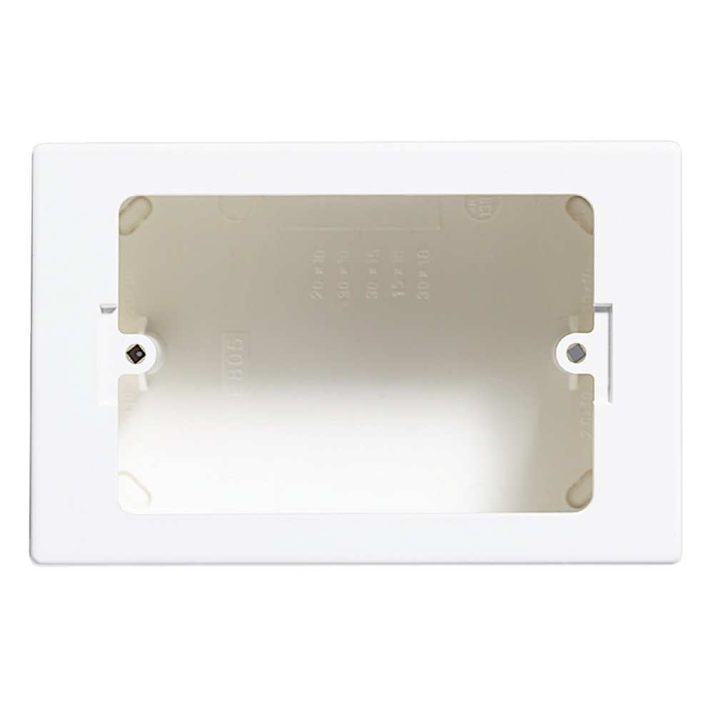 Scatola da parete 3 moduli bianca per installazioni elettriche a muro robusta e resistente