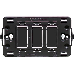 Supporto modulare 3 posti per scatola incasso 503E installazioni elettriche professionali