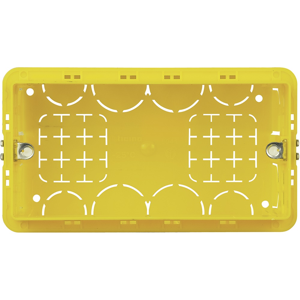 Scatola da incasso 4 posti resina 135x74x53,5mm per impianti elettrici civili e professionali