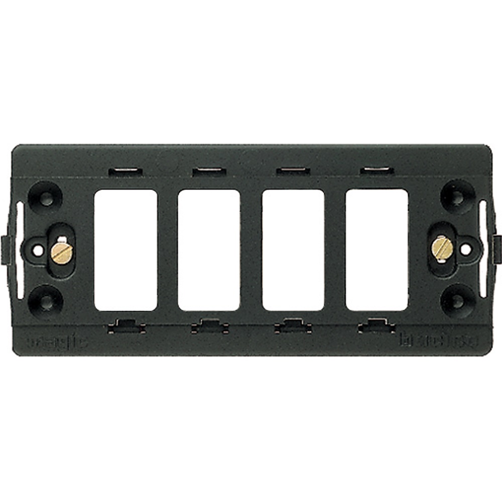 Supporto modulare 4 posti incasso serie Magic residenziale/professionale