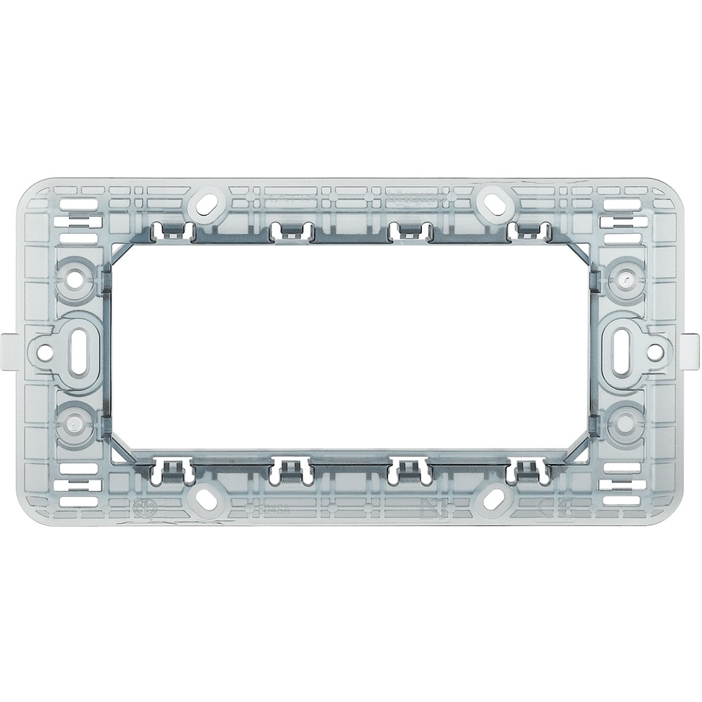 Supporto modulare 4 moduli per installazione elettrica incasso civile industriale