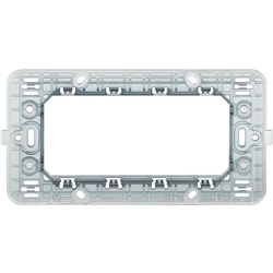 Supporto modulare 4 moduli per installazione elettrica incasso civile industriale