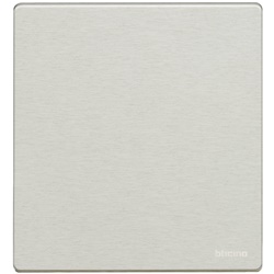 Placca cieca 3+3 posti Oxidal alluminio incasso residenziale commerciale
