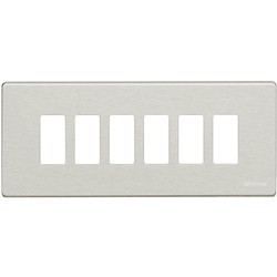 Placca Magic 6 posti resina per supporto 506LS incasso