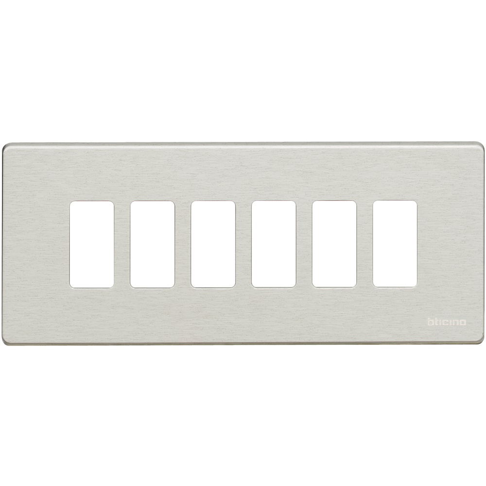 Placca Magic 6 posti Oxidal incasso civile residenziale