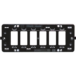 Supporto modulare MAGIC 6 poli separati per installazioni elettriche professionali incasso