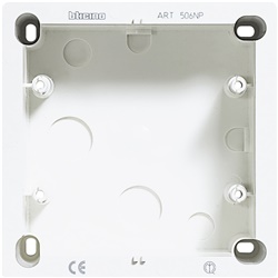 Scatola da parete 3+3 posti bianca per moduli Livinglight impianti elettrici residenziali e commerciali