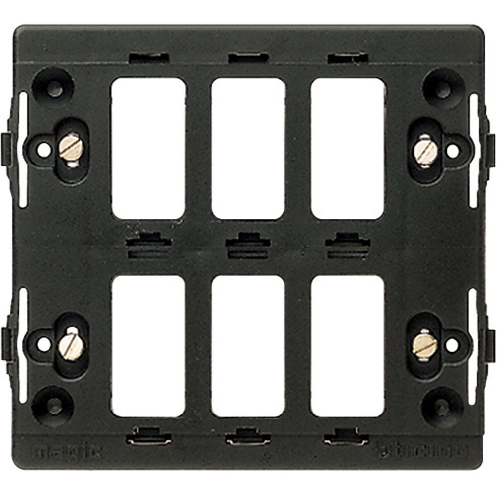 Supporto modulare 6 posti modulo 5 Magic per installazioni elettriche da incasso residenziali e commerciali