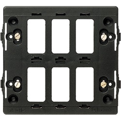 Supporto modulare 6 posti modulo 5 Magic per installazioni elettriche da incasso residenziali e commerciali