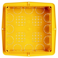 Scatola incasso parete 12 moduli resistente giallo per impianti elettrici professionali residenziali commerciali