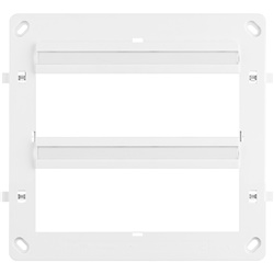 Supporto modulare Matix 12 moduli 6+6 file bianco incasso per impianti elettrici residenziali e commerciali