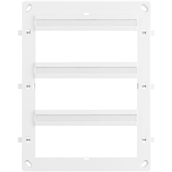 Supporto modulare Matix 18 moduli 6+6+6 per installazione incassata impianti elettrici