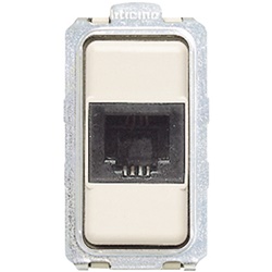 Connettore telefonico RJ11 2 coppie morsetto, installazioni impianti telefonici, alta affidabilità e durata