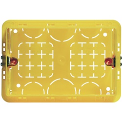 Scatola da incasso 3 posti resina 108x74x53,5mm per impianti elettrici domestici e professionali