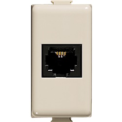 Presa RJ45 Matix avorio toolless UTP Cat6 montaggio incasso rete dati casa ufficio