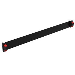 Pannello cieco BTNET 1 unità lamiera nero RAL9005 quick fix per quadri elettrici modulari 19”