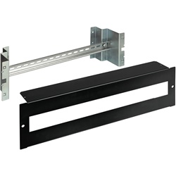 Barra DIN BTNET nera RAL9005 montaggio componenti modulari DIN35 fino 24 moduli per quadri elettrici parete e pavimento