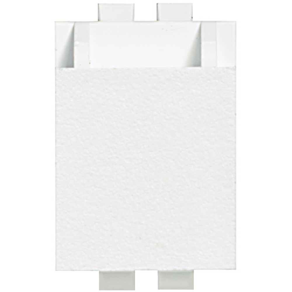 Falso polo bianco Keystone resistente per installazioni elettriche e copertura aperture inutilizzate