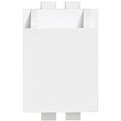 Falso polo bianco Keystone resistente per installazioni elettriche e copertura aperture inutilizzate