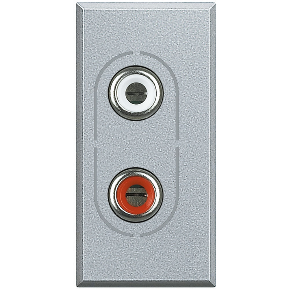 Presa audio Axolute 2 connettori RCA per impianti audio domestici e professionali