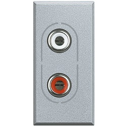 Presa audio Axolute 2 connettori RCA per impianti audio domestici e professionali