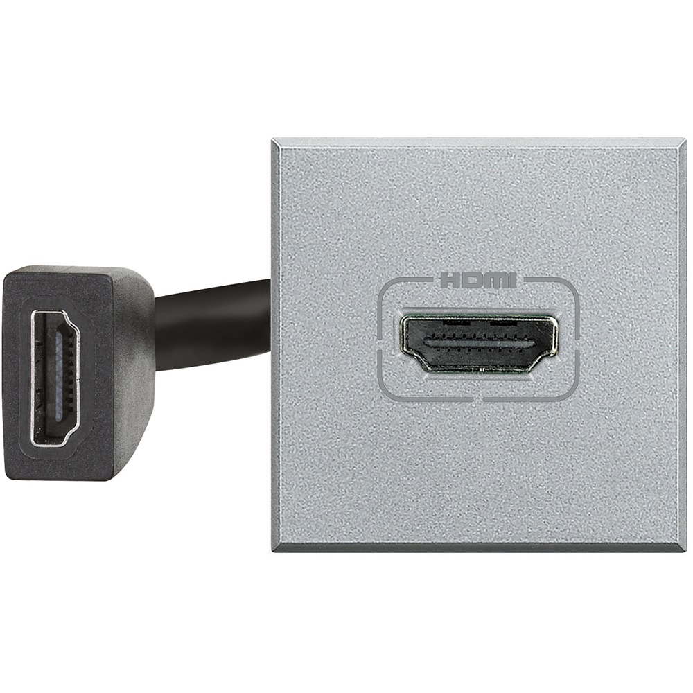 Presa HDMI 2.0 preconnessa 2 moduli serie Axolute per connessioni video professionali