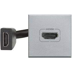 Presa HDMI 2.0 preconnessa 2 moduli serie Axolute per connessioni video professionali