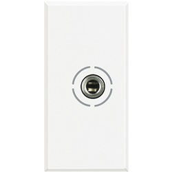 Presa audio jack 3,5 mm bianco compatibile Axolute per impianti audio domestici