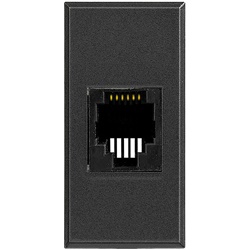 Connettore RJ45 UTP Cat6 110IDC Serie Civile Axolute Antracite per Reti LAN