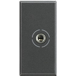 Presa audio jack 3,5 mm Axolute antracite per collegamento audio