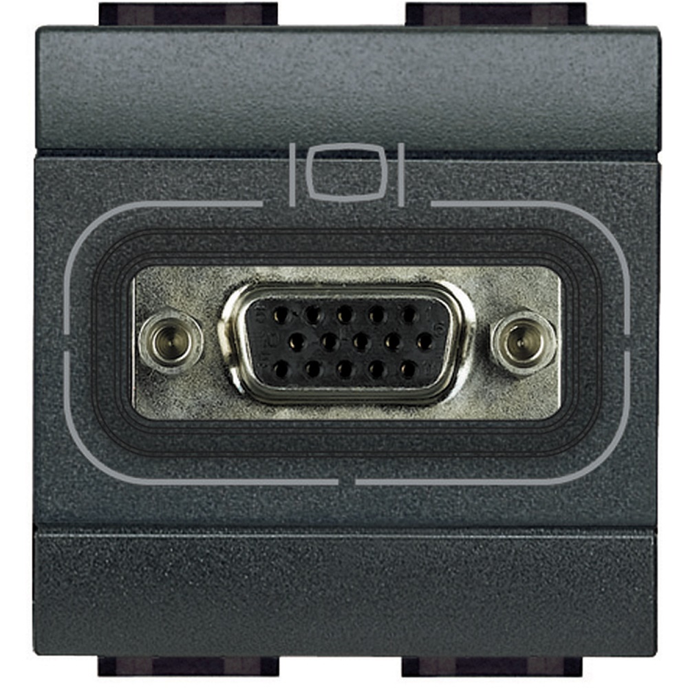 Presa video HD15 Livinglight antracite per impianti interni