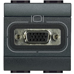 Presa video HD15 Livinglight antracite per impianti interni