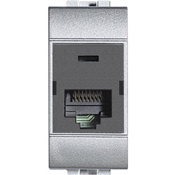Connettore RJ45 UTP Cat5E 110IDC Serie Civile Livinglight Tech BTNET