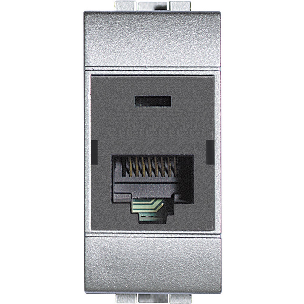 Connettore RJ45 UTP Cat6 BTNET Light Tech montaggio incasso per rete professionale