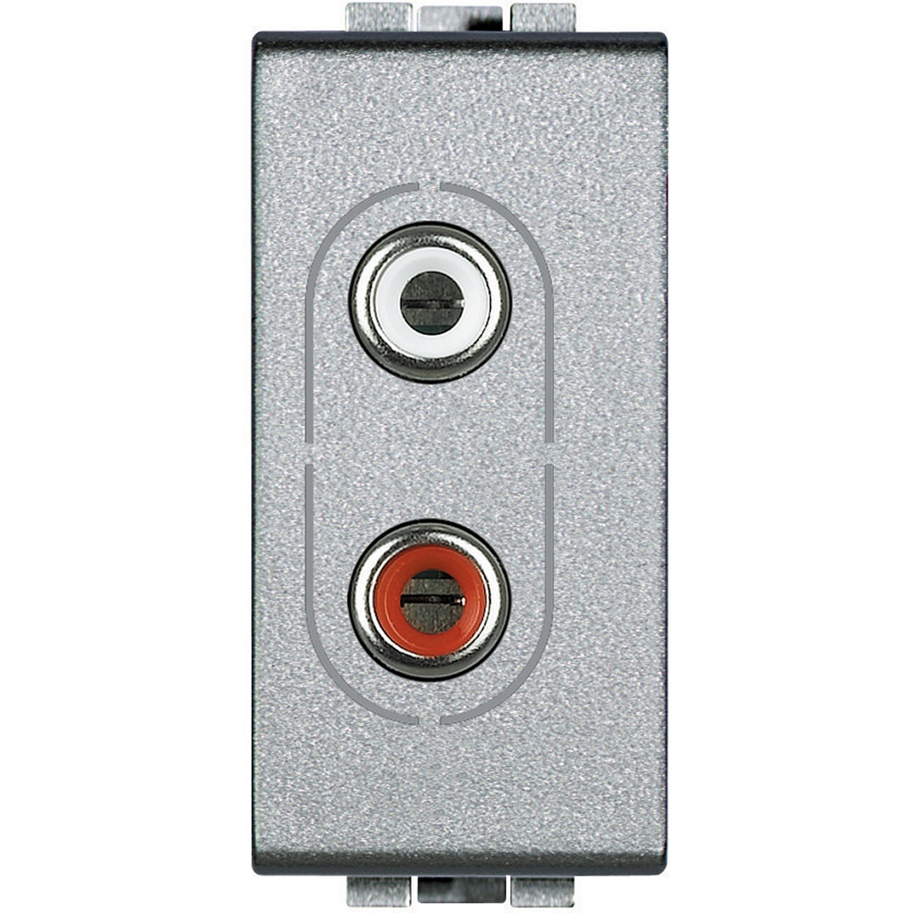 Presa audio RCA doppia Light Tech per collegamenti audio analogici domestici e professionali