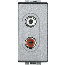 Presa audio RCA doppia Light Tech per collegamenti audio analogici domestici e professionali
