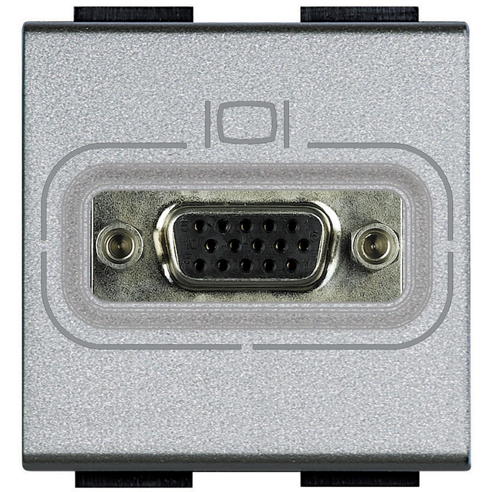 Presa video HD15 Light Tech connettore serie Livinglight Tech per installazioni audio-video