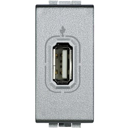Presa USB Light Tech non alimentata serie Livinglight Tech per installazioni elettriche