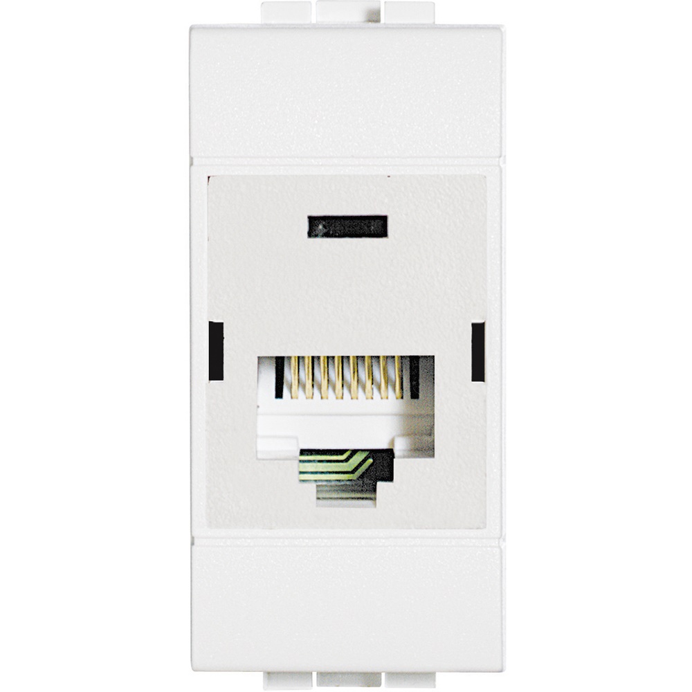 Connettore RJ45 110IDC UTP Cat5E Serie Civile Livinglight Bianco