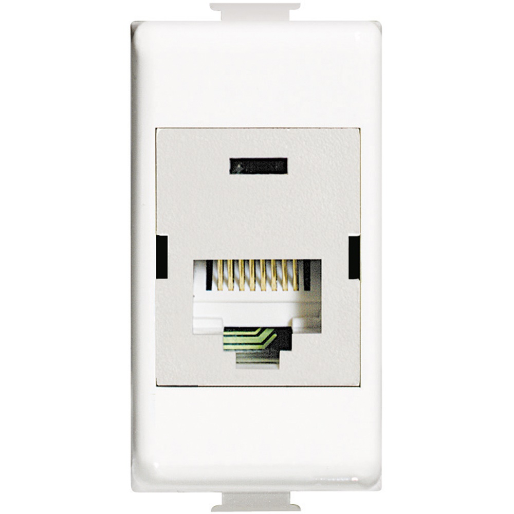 Presa incasso RJ45 110 IDC STP Cat6 BTNET LIGHT per reti cablate professionali
