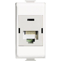 Presa incasso RJ45 110 IDC STP Cat6 BTNET LIGHT per reti cablate professionali