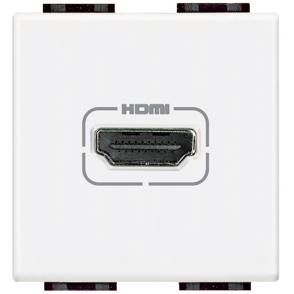 Presa HDMI 2.0 preconnessa bianca per connessione video Light