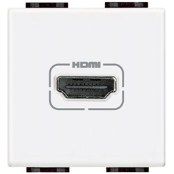 Presa HDMI 2.0 preconnessa bianca per connessione video Light