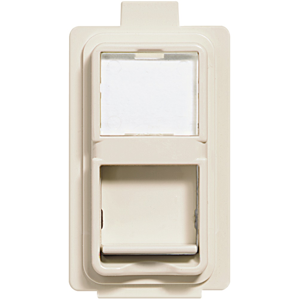 Presa RJ45 UTP Cat5E tool-less montaggio a incasso per reti dati residenziali e professionali