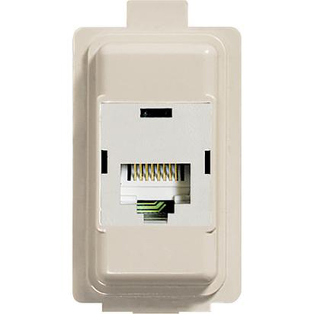 Presa RJ45 CAT6 FTP tool-less con portello antipolvere per installazioni rete e civile